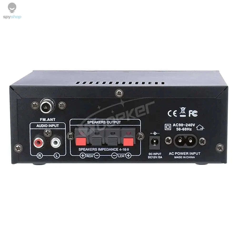 AK45 HiFi Bluetooth Amplifier with Multi-Input Stereo Sound-UK Plug