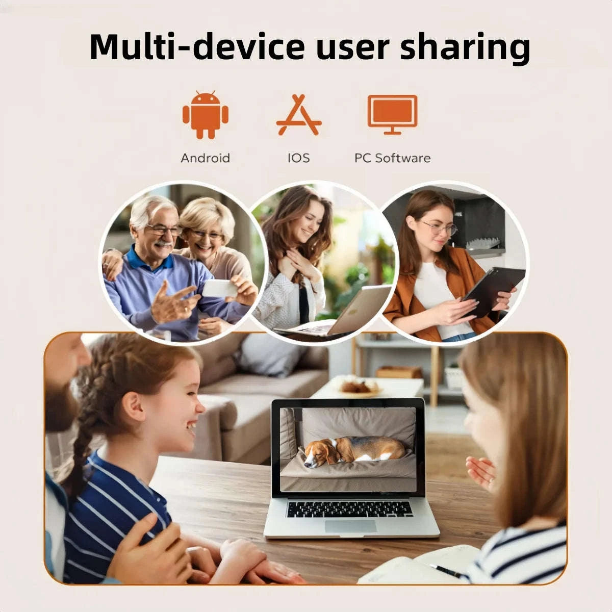 Alarm Clock Camera with Wireless Charging and 4K Mini Security Camera-With 128GB SD Card / China Mainland