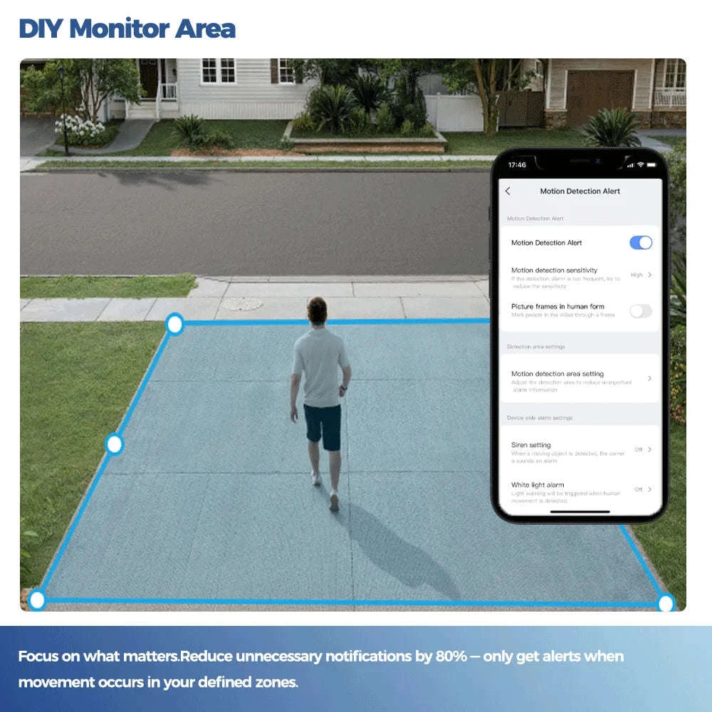 Alevio Outdoor Solar Wireless Security Camera 4MP IP67-Black n 64G / CHINA