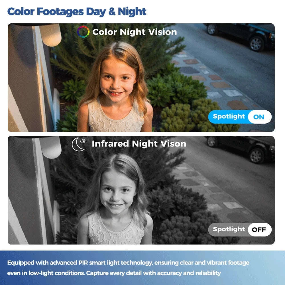 Alevio Outdoor Solar Wireless Security Camera 4MP IP67-Black n 64G / CHINA