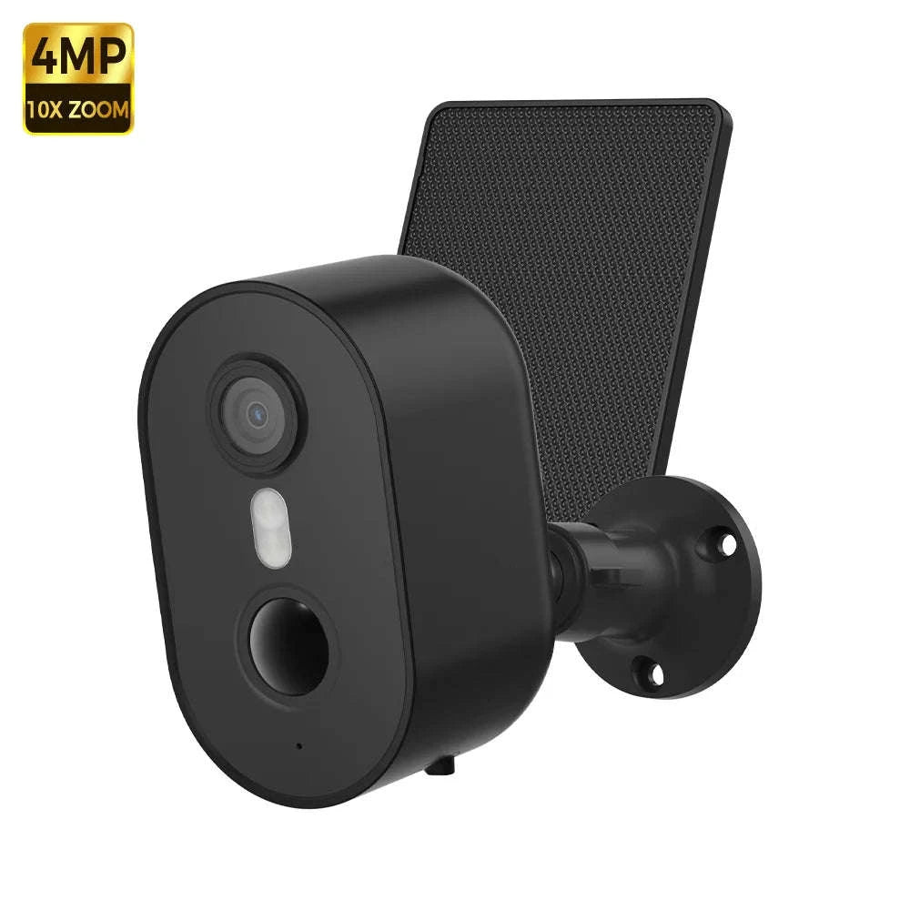 Alevio Outdoor Solar Wireless Security Camera 4MP IP67-Black n 64G / CHINA