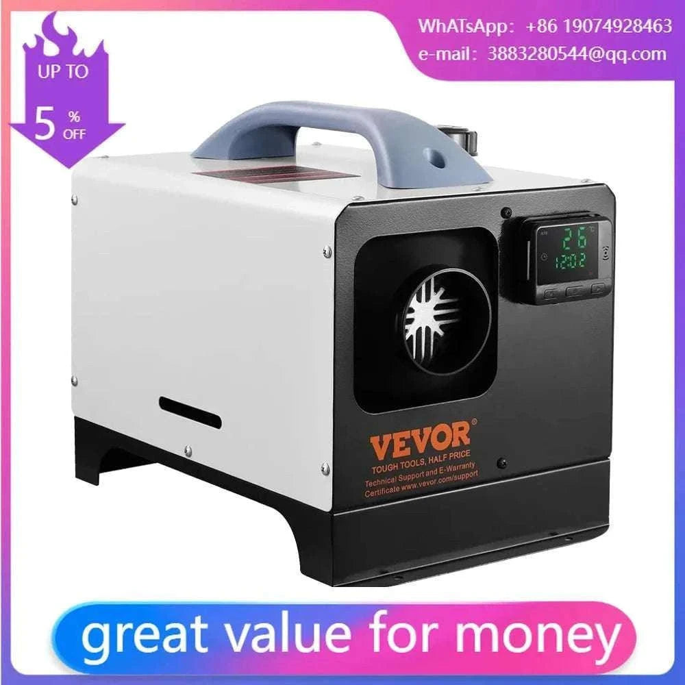 All-in-One Diesel Air Heater with Remote Control for RV Truck Van-Default Title