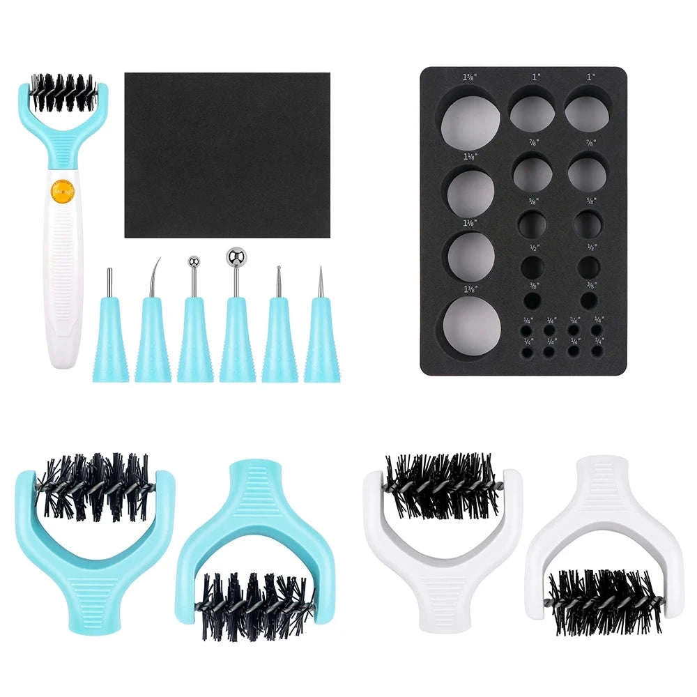 All-in-One Paper Flower Sculpting Tool Kit with 7 Interchangeable Tips-1 / United States