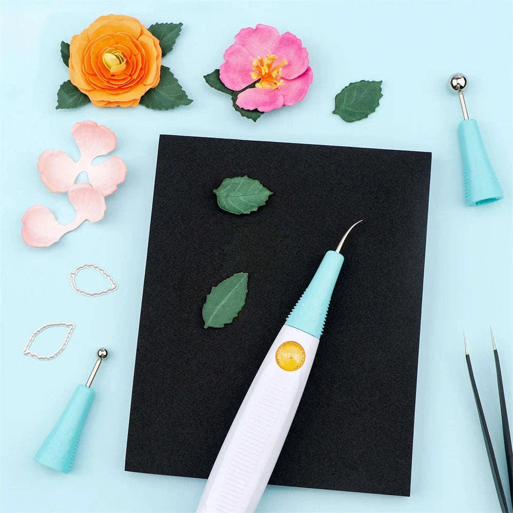 All-in-One Paper Flower Sculpting Tool Kit with 7 Interchangeable Tips-1 / United States