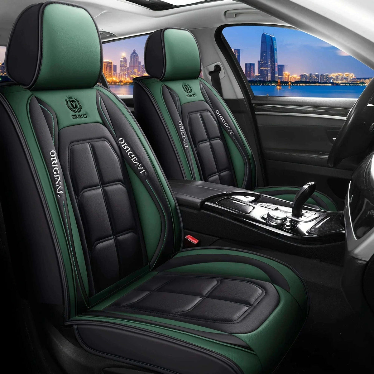 All-Inclusive Leather Car Seat Cover-red 1pcs / China Mainland