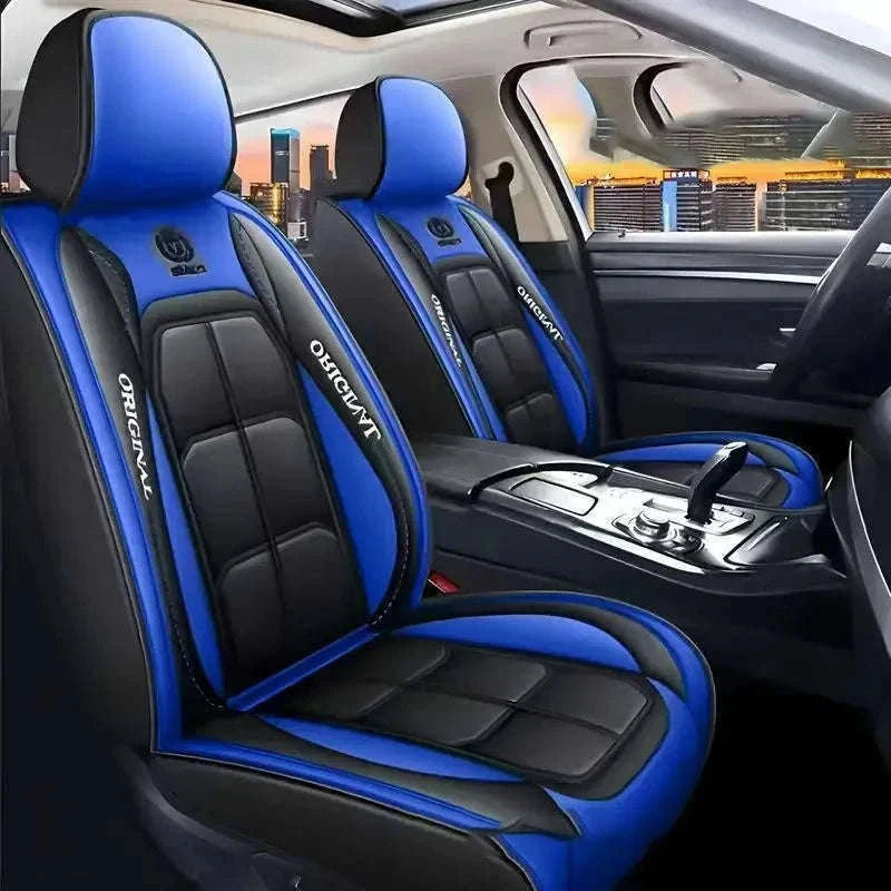 All-Inclusive Leather Car Seat Cover-red 1pcs / China Mainland
