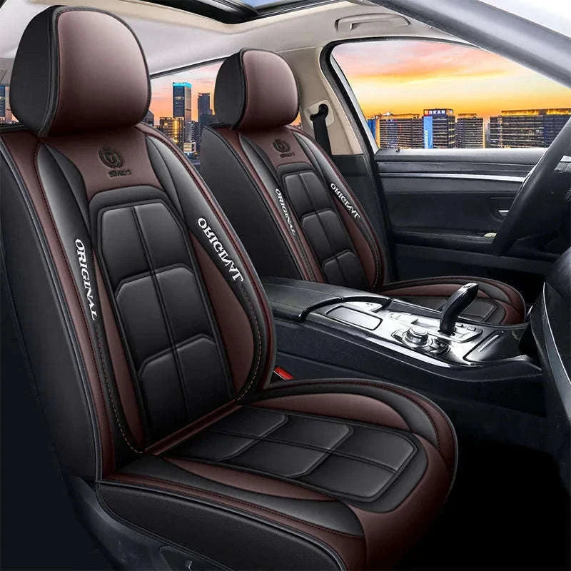 All-Inclusive Leather Car Seat Cover-red 1pcs / China Mainland