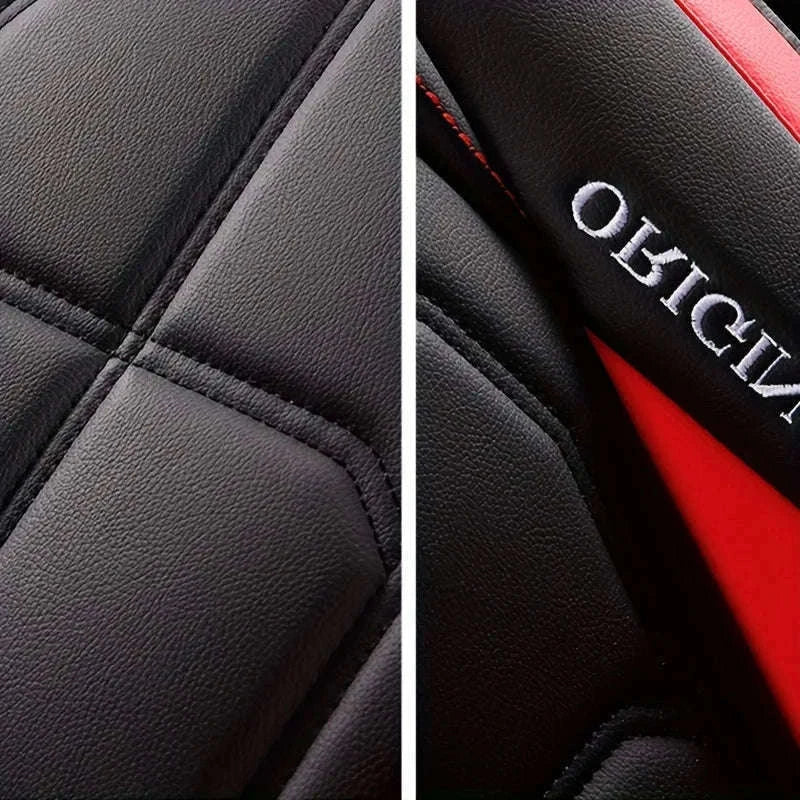 All-Inclusive Leather Car Seat Cover-red 1pcs / China Mainland
