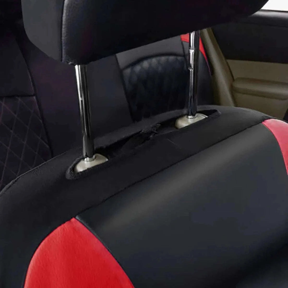 All-Season Quilted PU Leather Car Seat Cover Set-AE-2041-BL