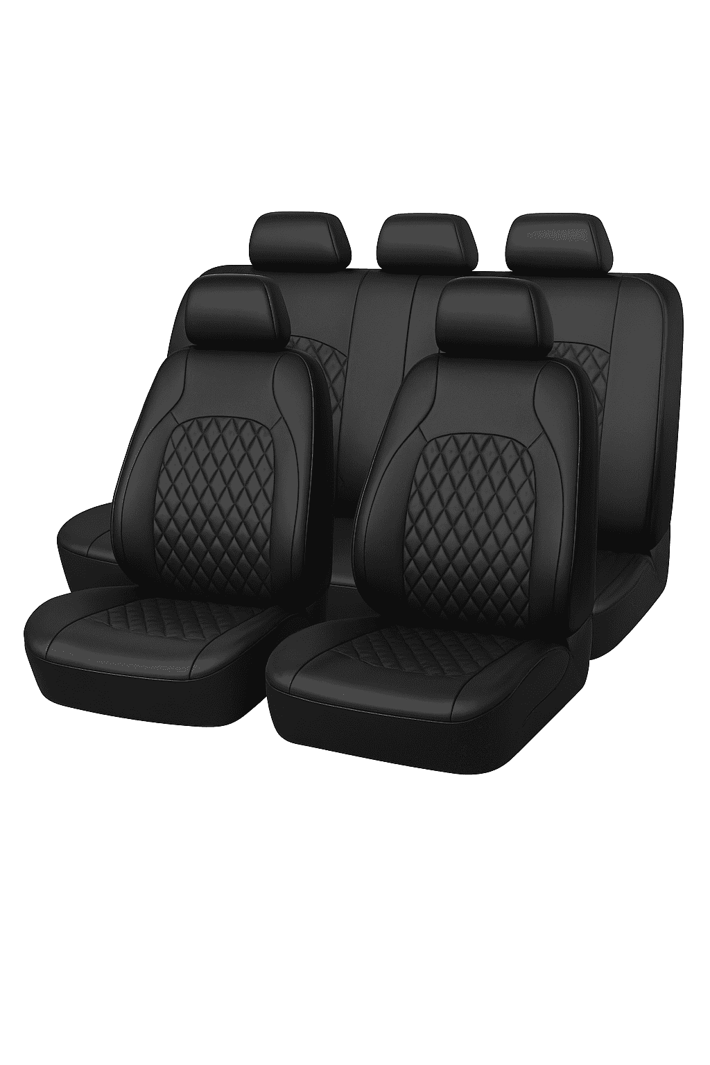 All-Season Quilted PU Leather Car Seat Cover Set-AE-2041-BL