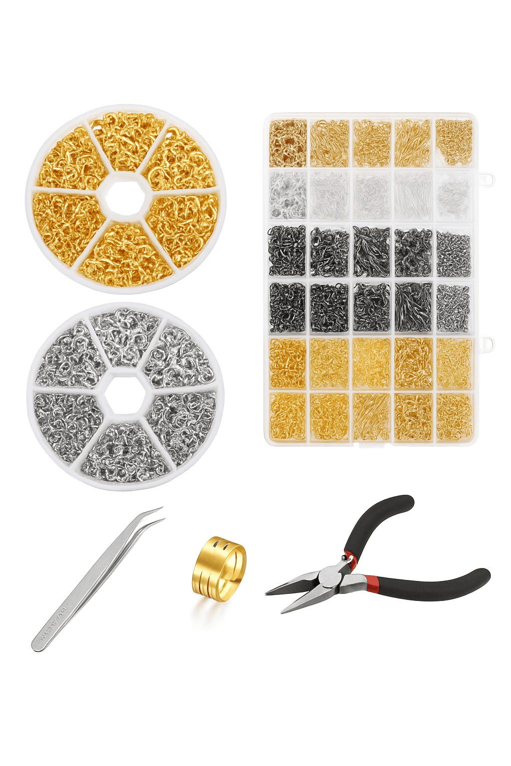 Alloy Jewelry Findings Set for DIY Repairs and Custom Pieces-Bronze / CHINA