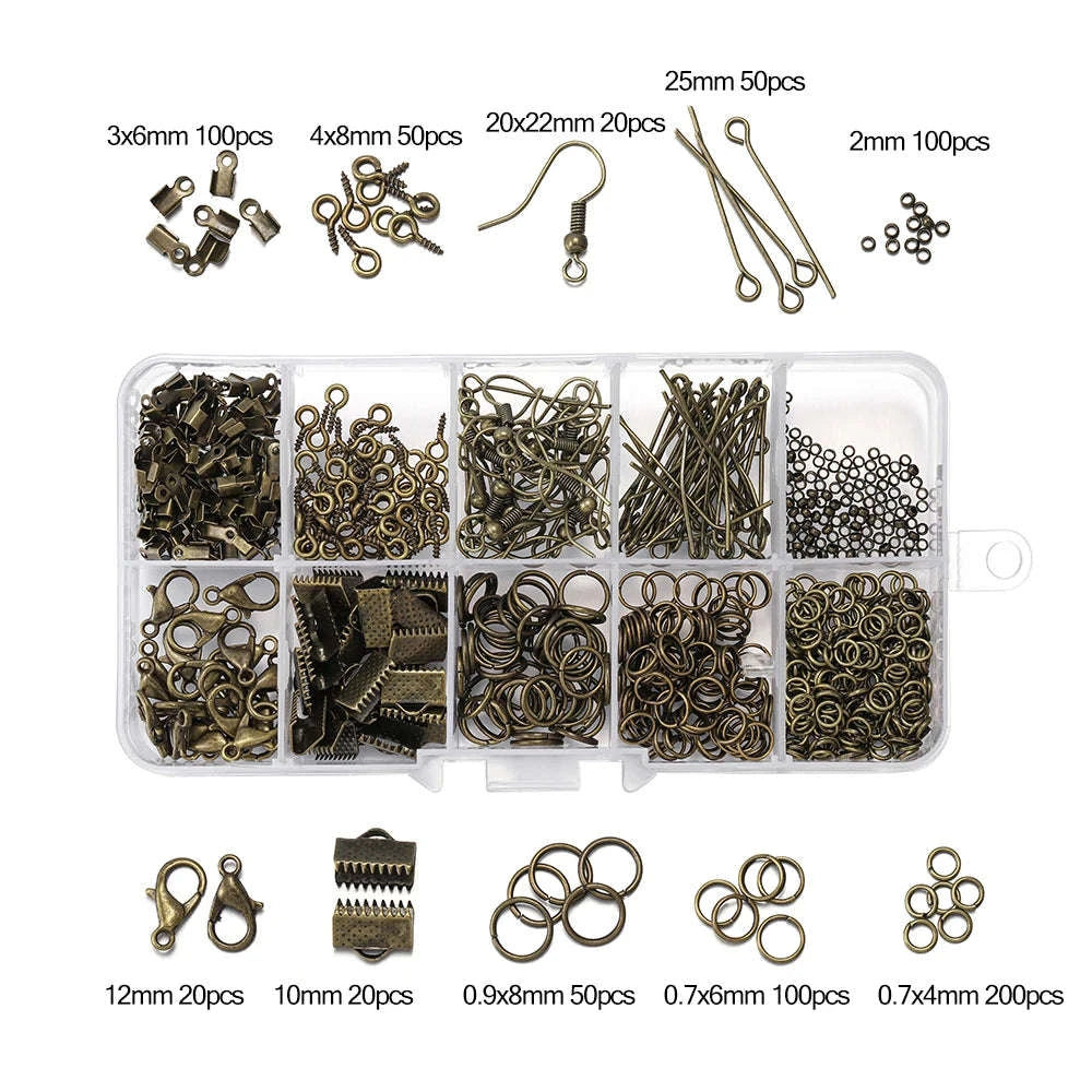Alloy Jewelry Findings Set for DIY Repairs-Bronze / CHINA