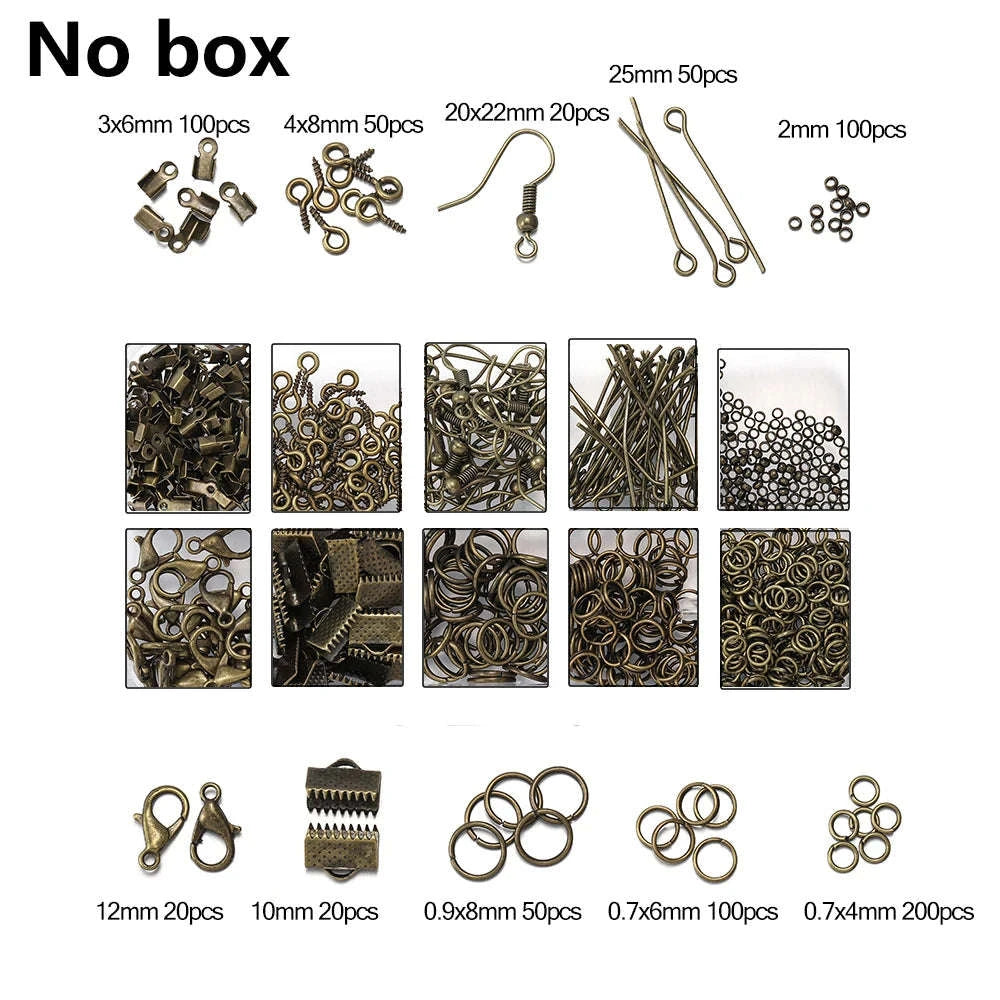 Alloy Jewelry Findings Set for DIY Repairs-Bronze / CHINA