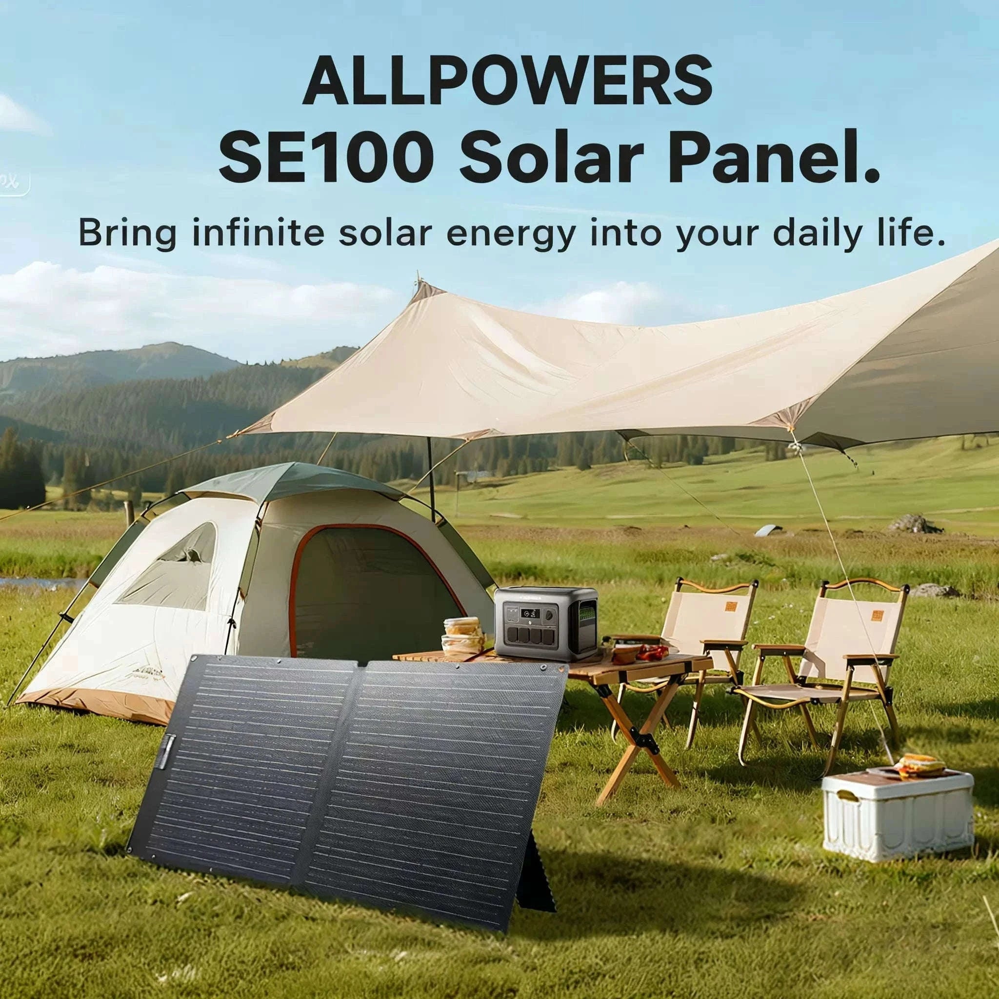 ALLPOWERS SE100 100W Foldable Solar Panel for Portable Power-100W Solarpanel / UNITED KINGDOM