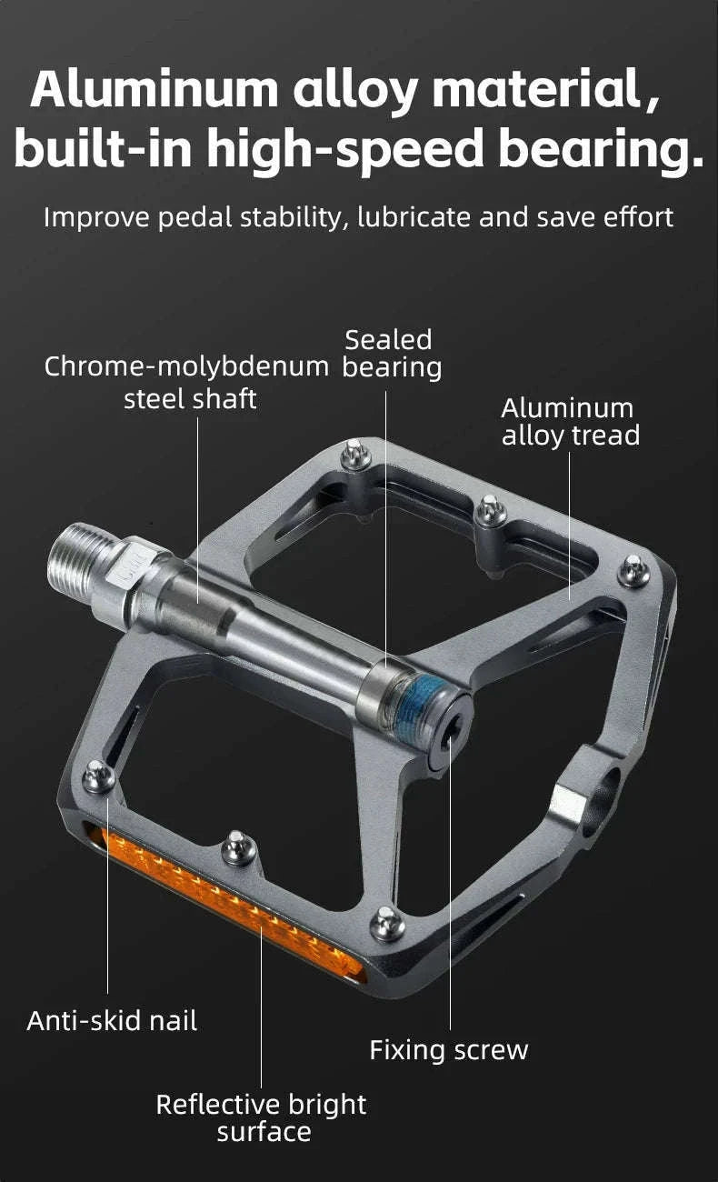 Aluminum Alloy Bicycle Pedals for MTB and Road Riding-37210003004