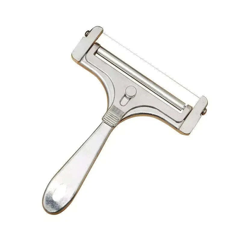Aluminum Alloy Cheese Slicer with Wire Adjustable Thickness Cheese Butter Cutter for Soft and Semi-Hard Cheeses Kitchen Gadgets-1pc Cheese Slicer