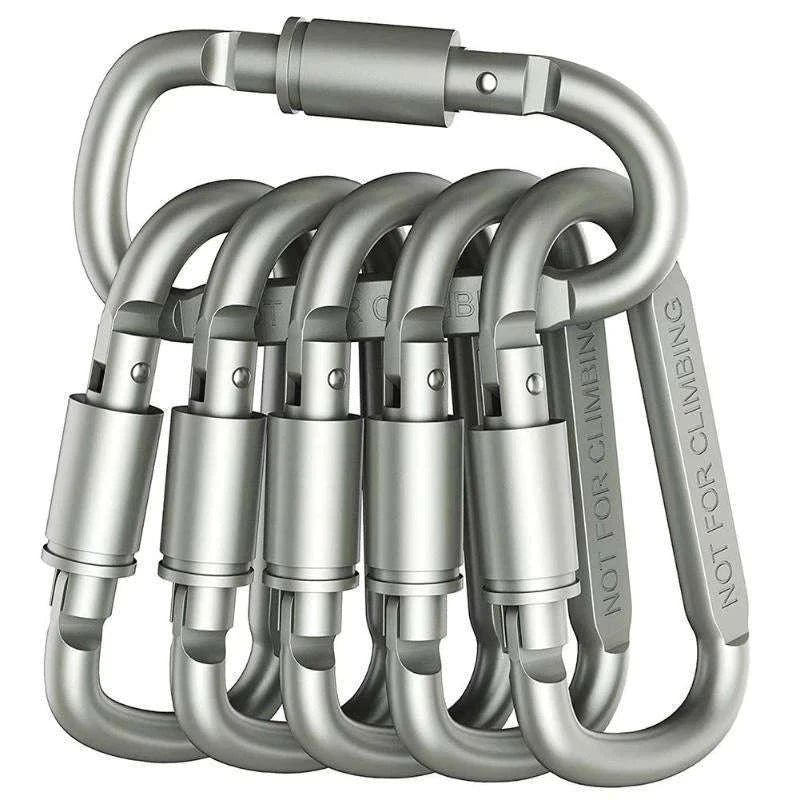 Aluminum Alloy D-Type Locking Carabiner Clip-yin se / United States