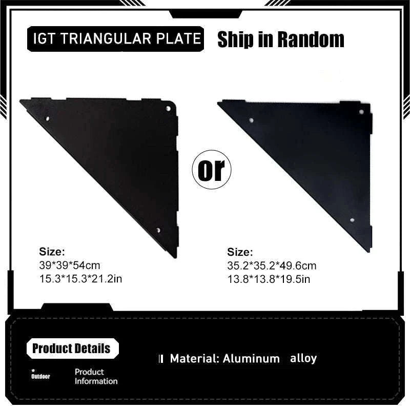 Aluminum Alloy IGT Tactical Folding Table with Adjustable Legs-IGT Storage Rack