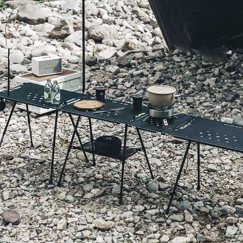 Aluminum Alloy IGT Tactical Folding Table with Adjustable Legs-IGT Storage Rack