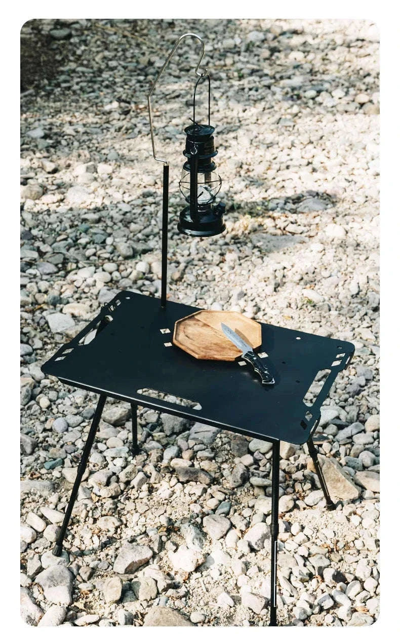 Aluminum Alloy IGT Tactical Folding Table with Adjustable Legs-IGT Storage Rack