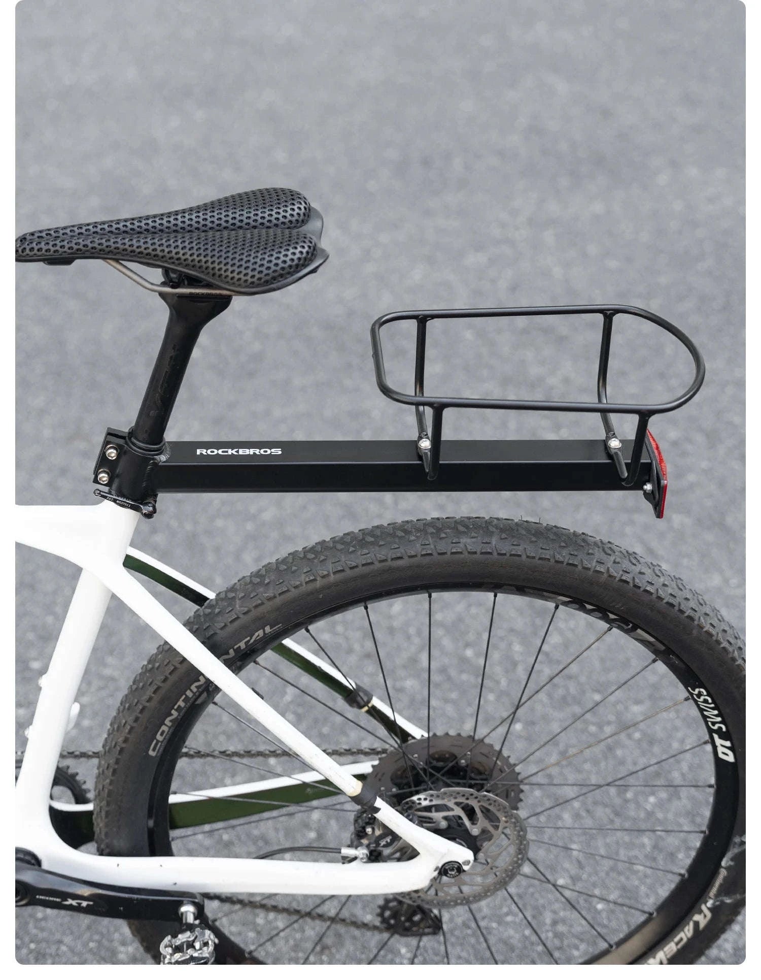 Aluminum Bike Rear Rack Carrier Shelf for Extra Storage on Rides-H310