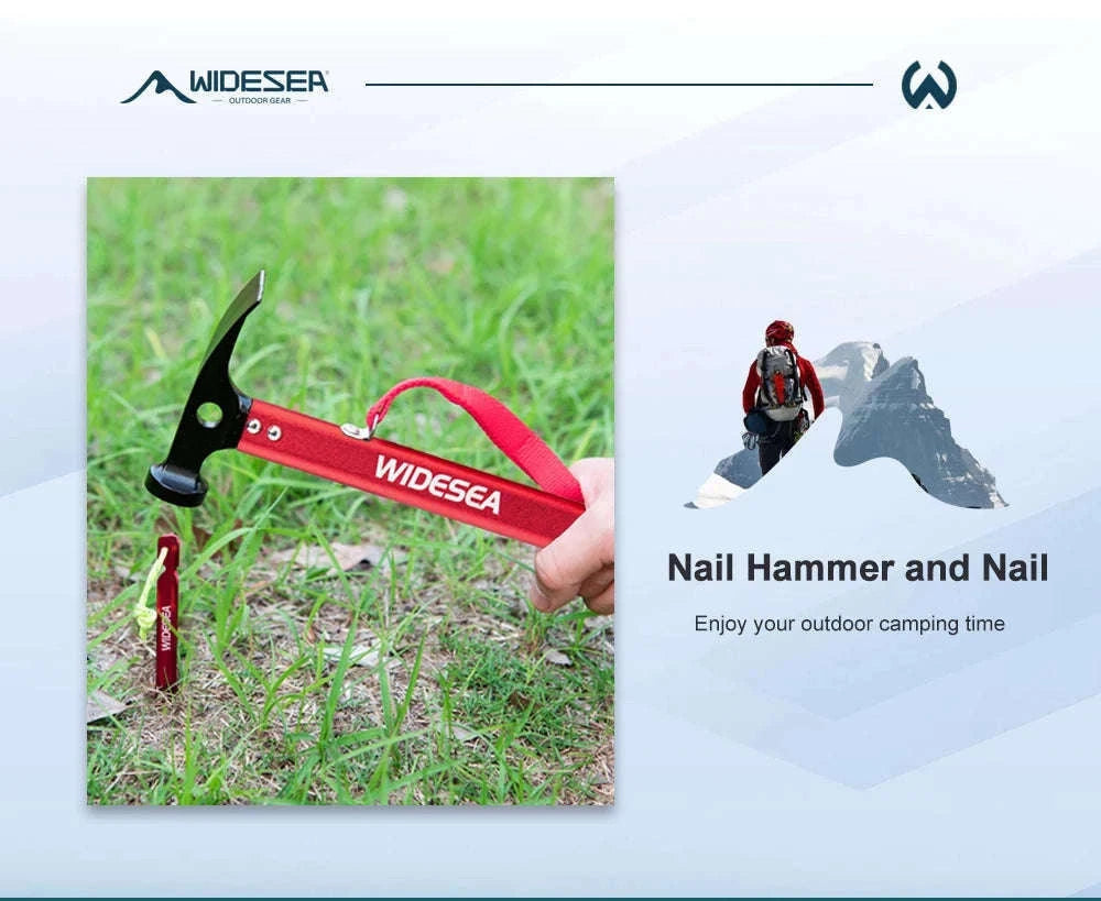 Aluminum Camping Nail Hammer-WSDC-002R