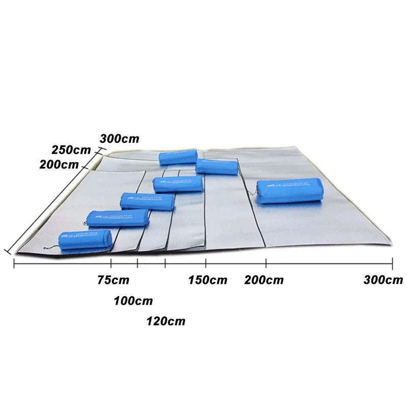 Aluminum Foil Moisture-Proof Camping Pad for Dry Outdoor Comfort-200 x 200cm