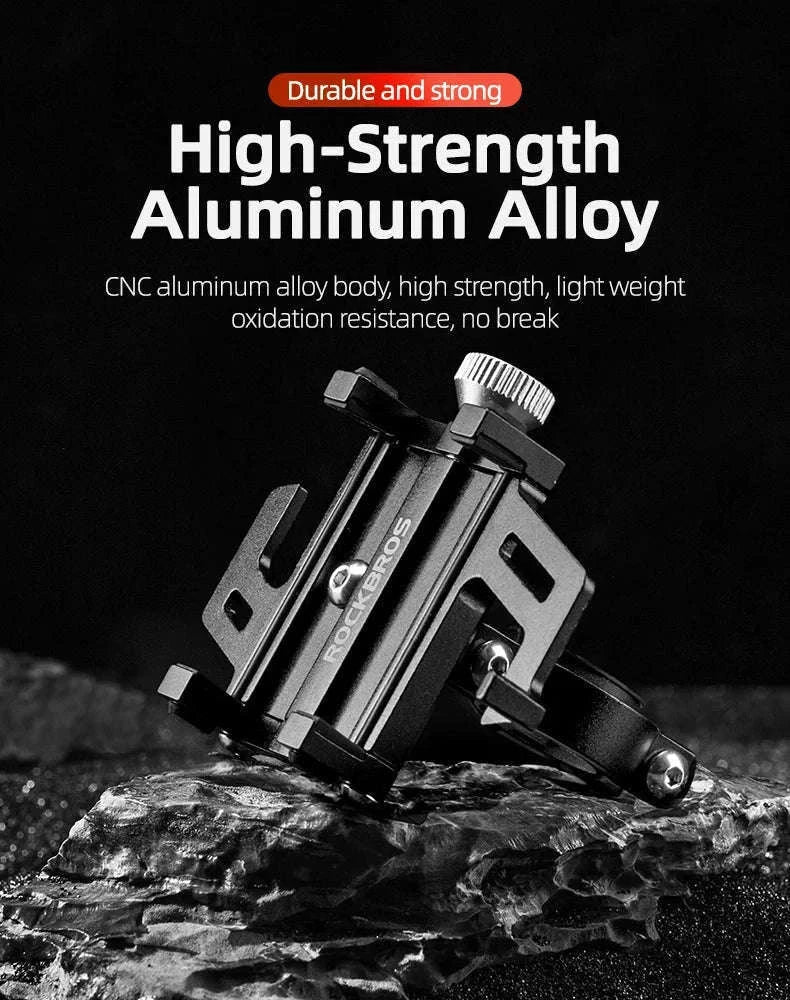Aluminum Motorcycle Phone Mount with Secure 5-Claw Grip-699-BR