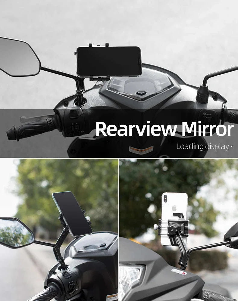 Aluminum Motorcycle Phone Mount with Secure 5-Claw Grip-699-BR