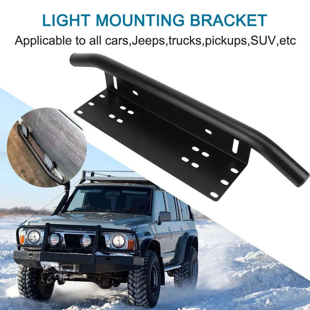 Aluminum Off Road Light Bar Bracket-WHITE