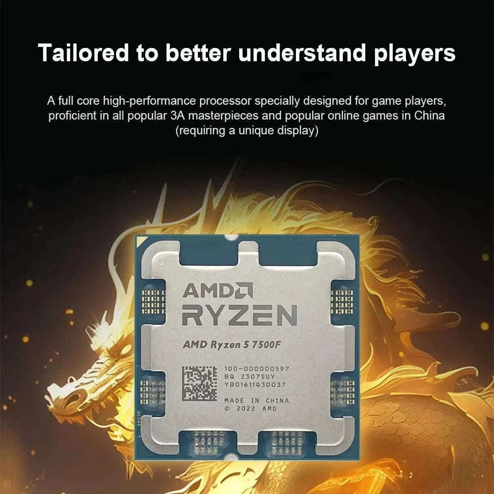 AMD Ryzen 5 7500F 6-Core AM5 Desktop Processor-france
