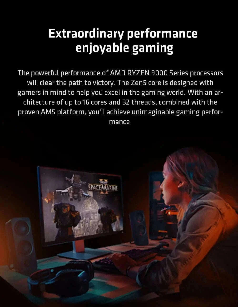 AMD Ryzen 5 9600X Desktop Processor for Gaming and Work-france