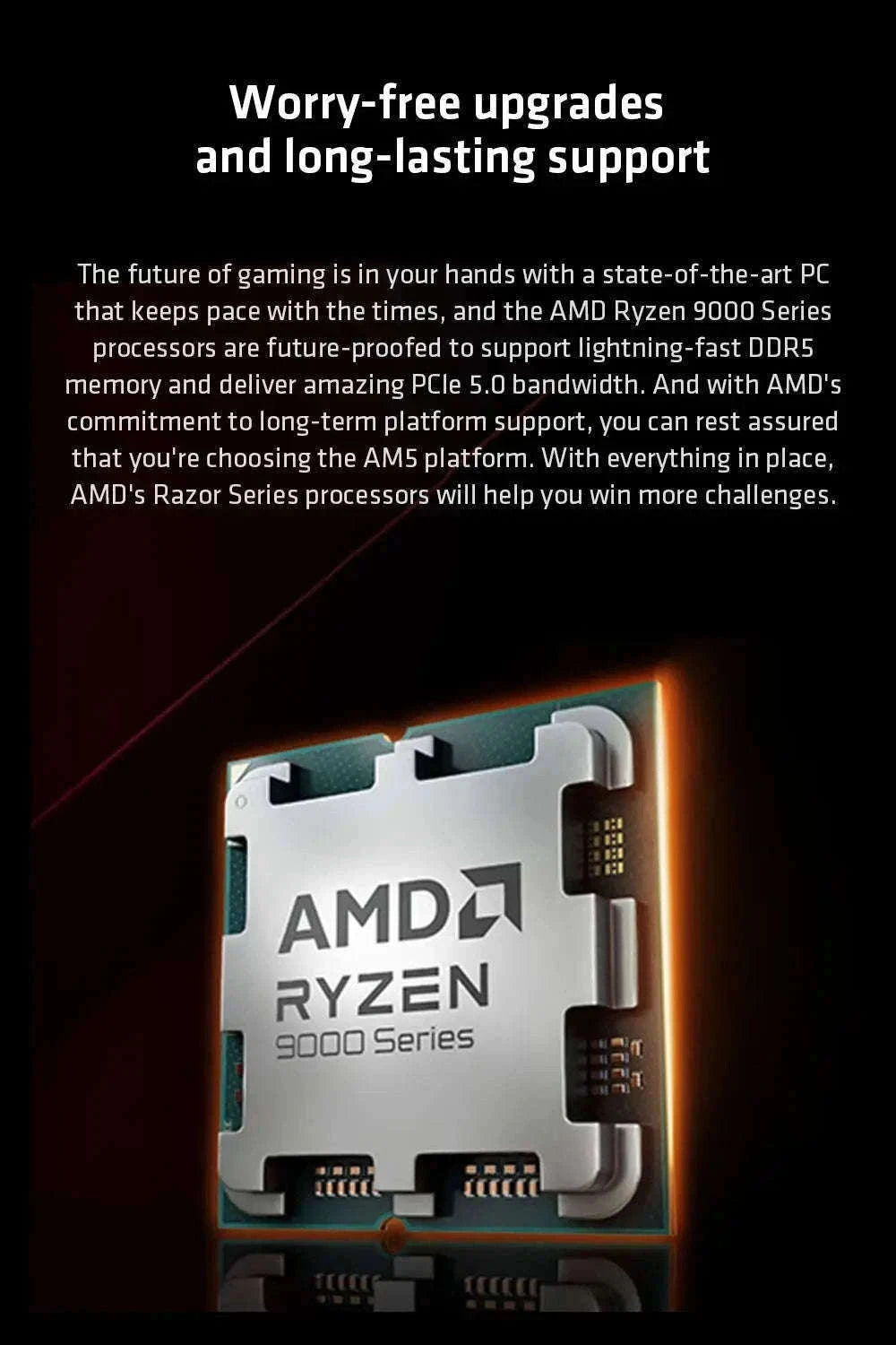 AMD Ryzen 5 9600X Desktop Processor for Gaming and Work-france