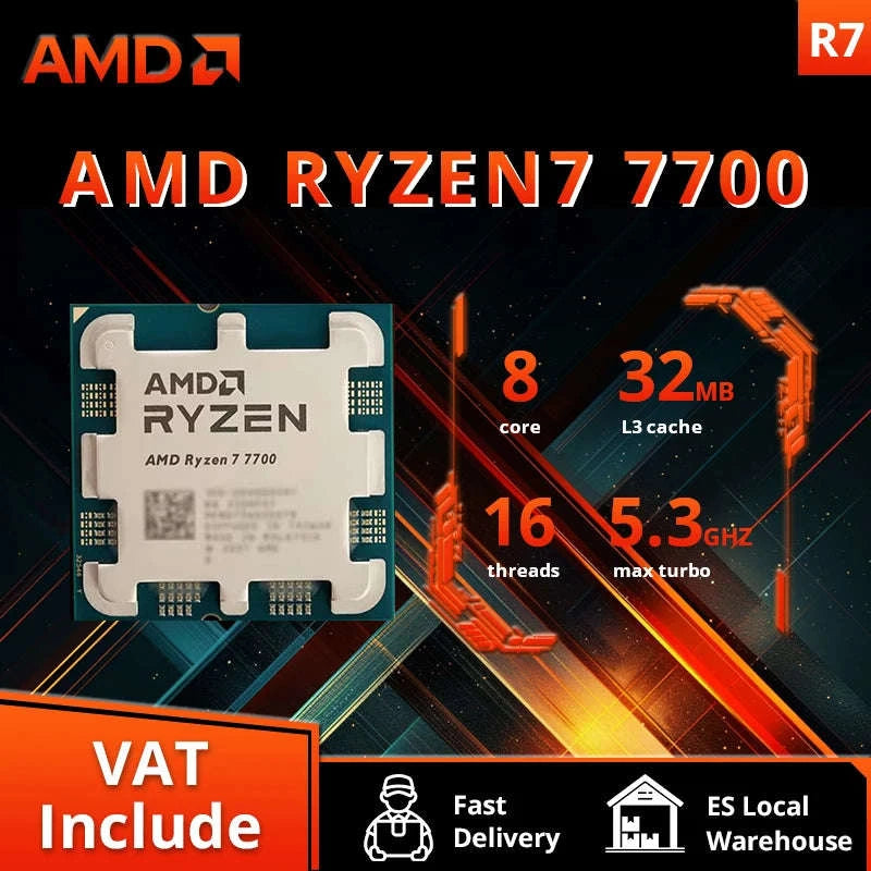 AMD Ryzen 7 7700 CPU Processor 8-Core 16-Thread-france