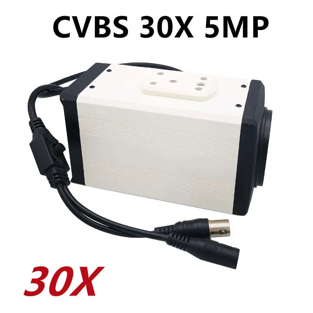 Analog Signal CVBS Box Camera with 36X–50X Optical Zoom-AHD 30X 2MP / NTSC
