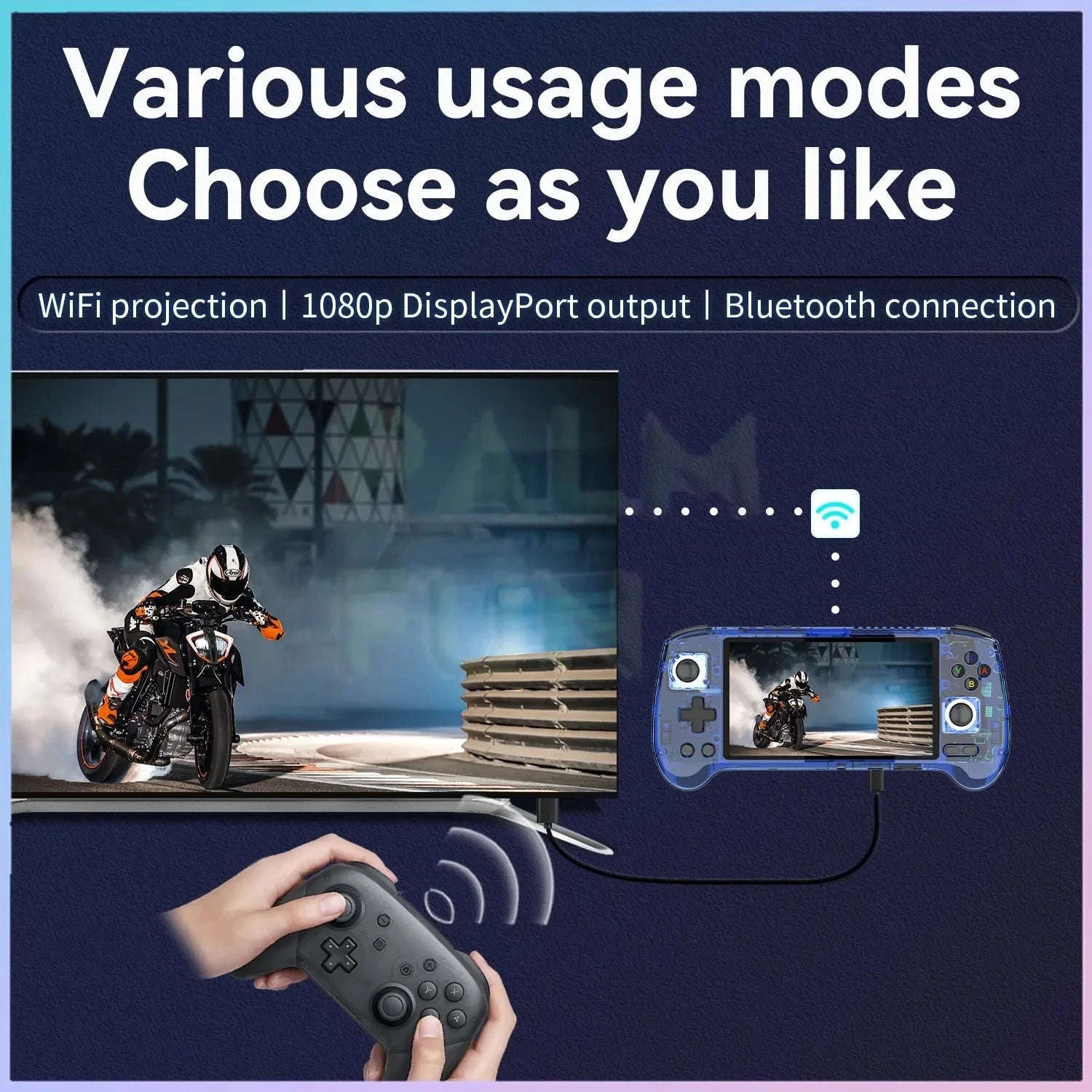 ANBERNIC RG556 Retro Handheld Game Console-Black Only Machine / spain / 128GB