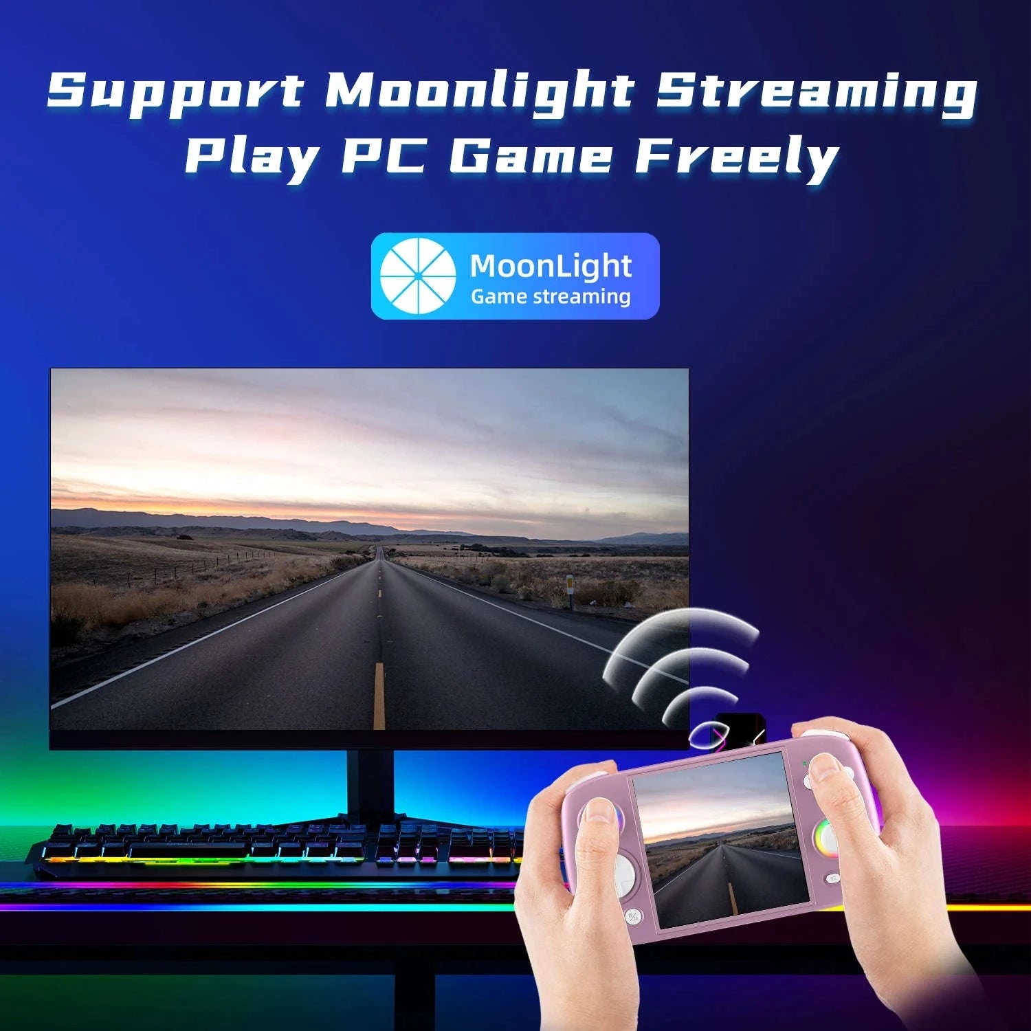 Anbernic RGCube Handheld Game Console-Radiant Purple / GERMANY / No Game Card