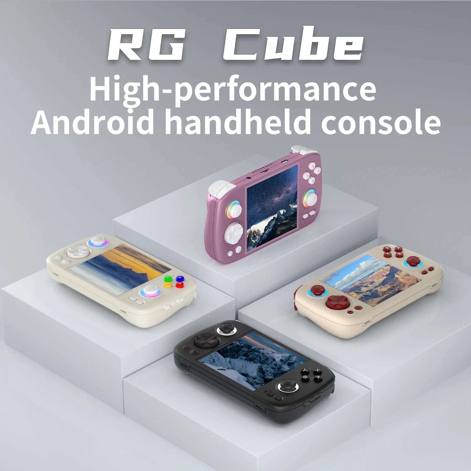 Anbernic RGCube Handheld Game Console-Radiant Purple / GERMANY / No Game Card