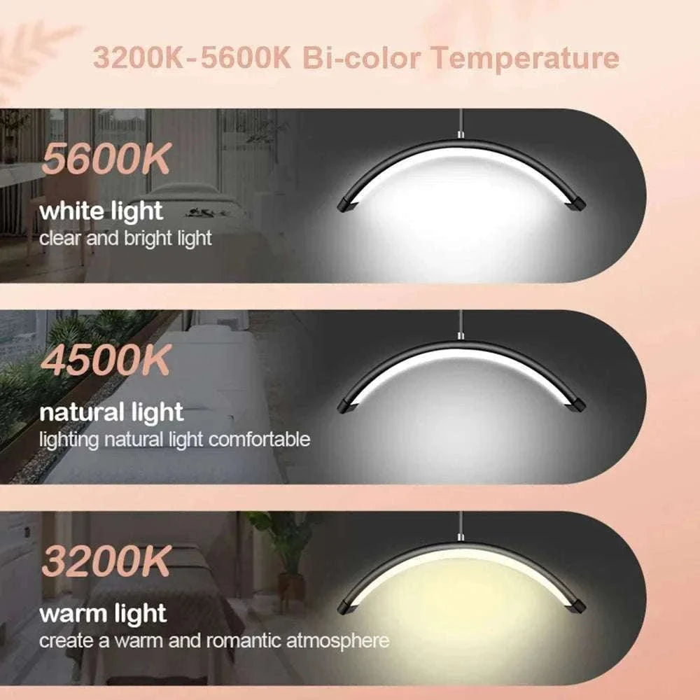 Andoer HD-M6X Half-Moon Floor LED Video Light 36W-