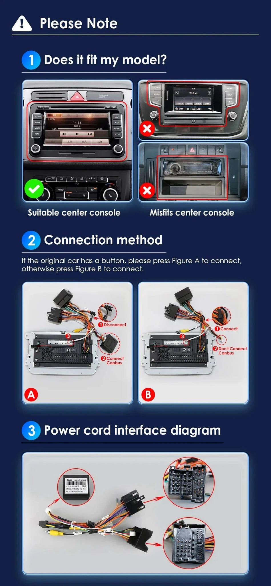 Android 13 Car Radio with CarPlay for Volkswagen Vehicles-B 1G 16G / france
