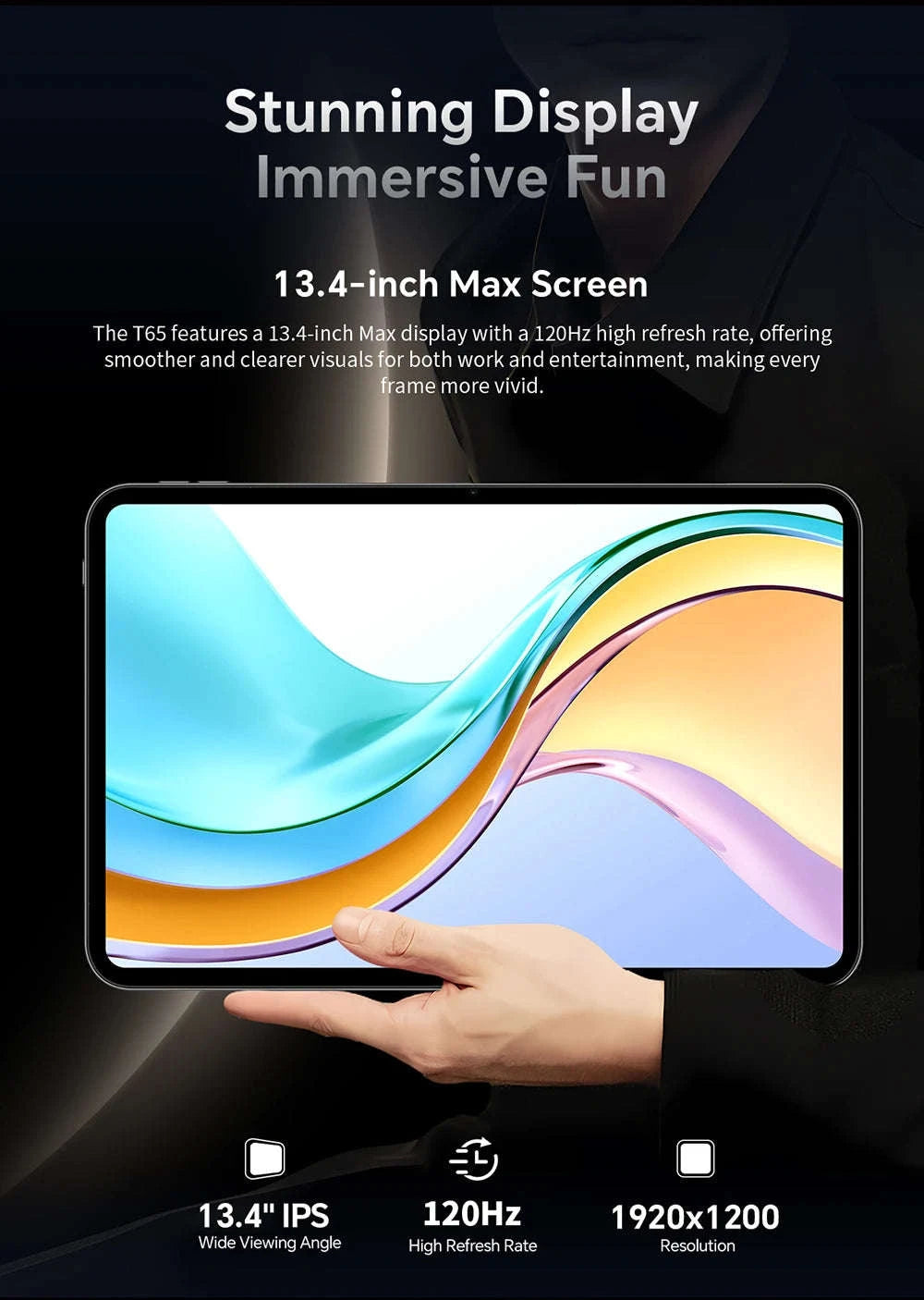 Android 16 Tablet 13.36 Inch 120Hz 4G LTE 128GB-Tablet and Case and Keyboard / Germany