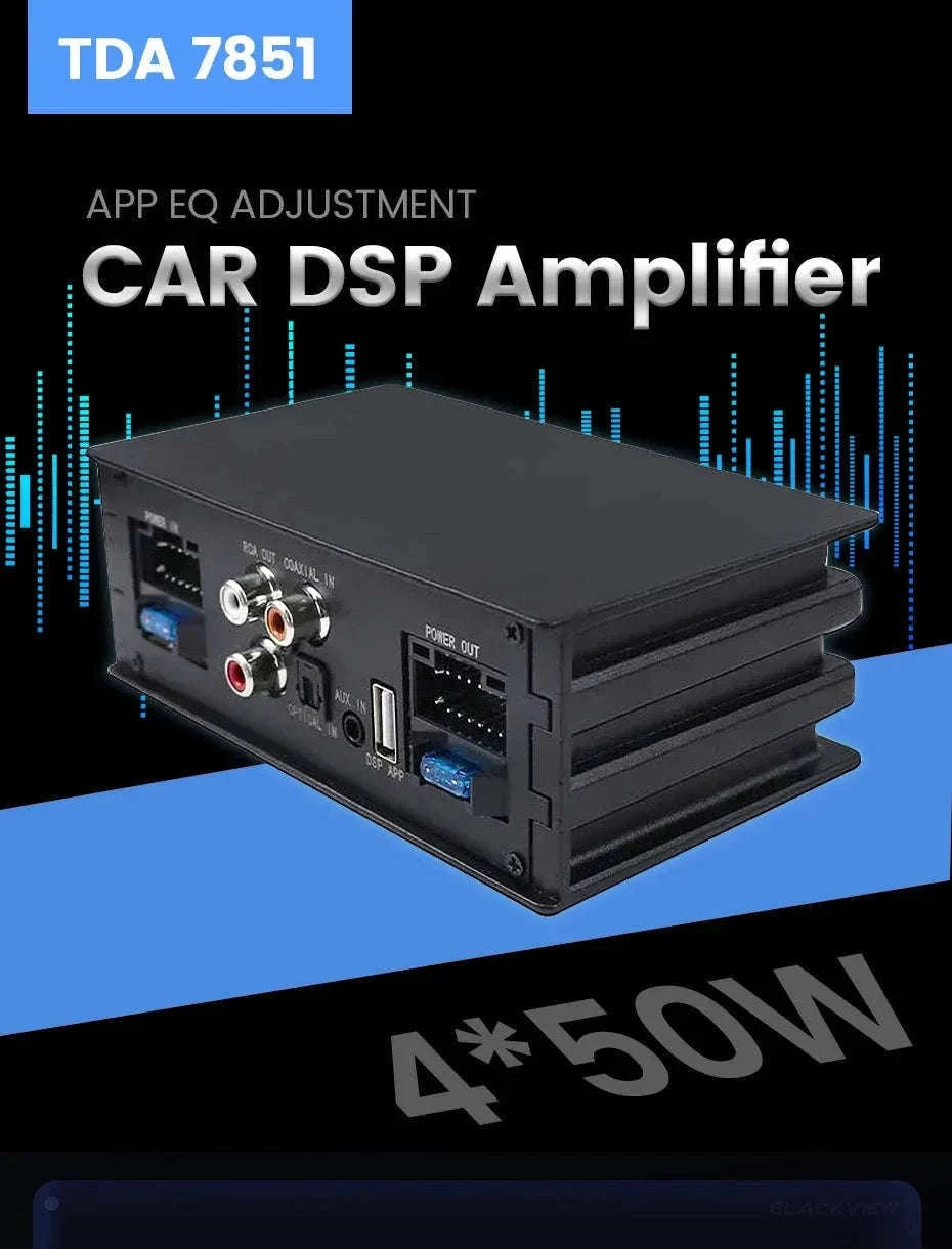 Android Car DSP Audio Processor Amplifier 4x80W-Default Title