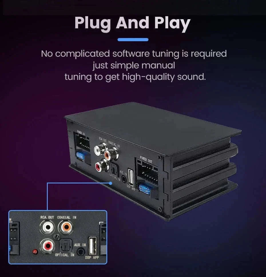 Android Car DSP Audio Processor Amplifier 4x80W-Default Title