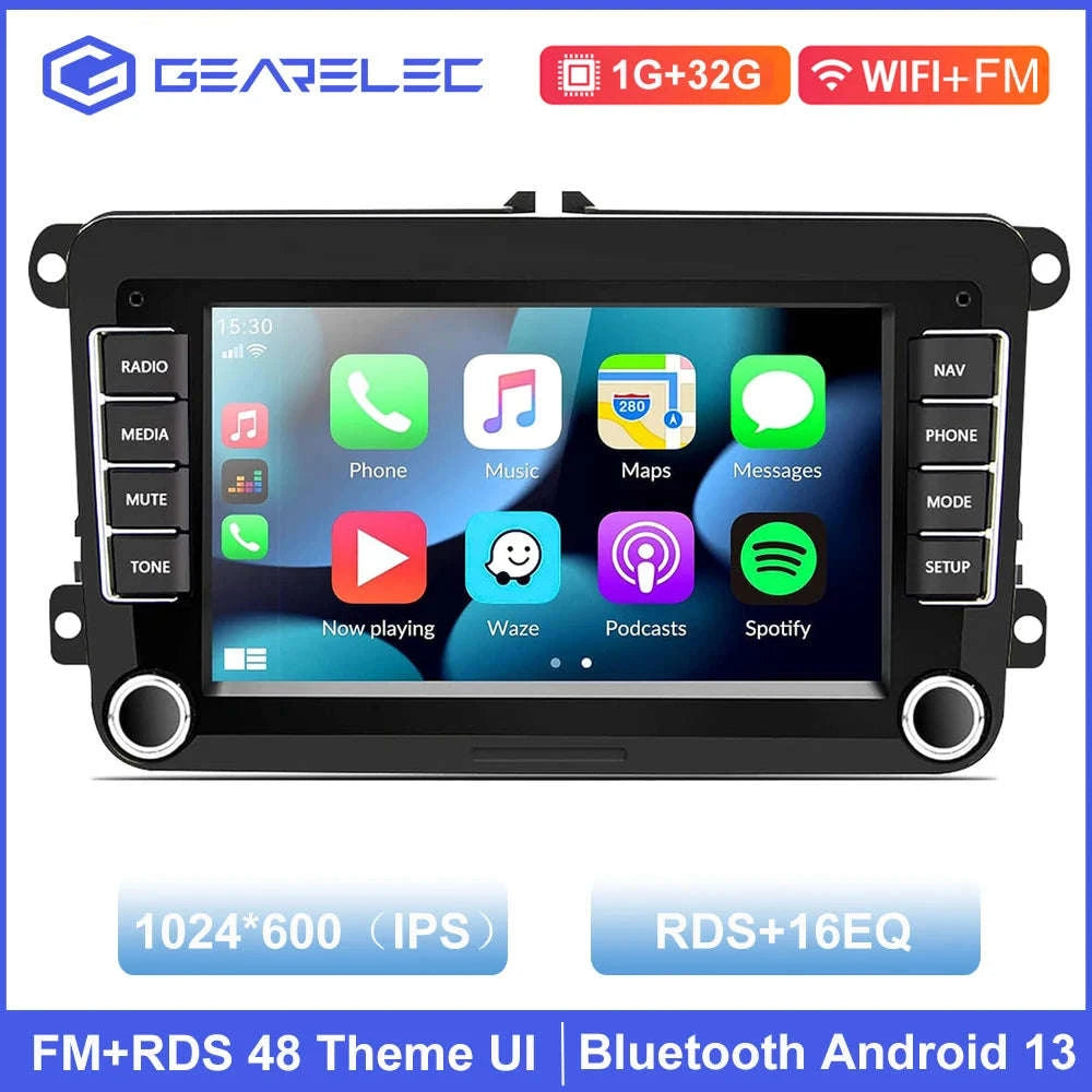 Android Car Radio CarPlay for VW Vehicles 7" Multimedia System-Base 2-32G / france