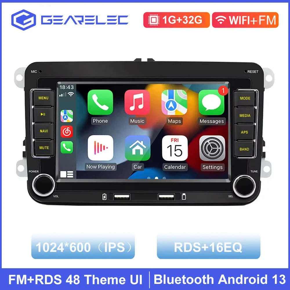 Android Car Radio CarPlay for VW Vehicles 7" Multimedia System-Base 2-32G / france