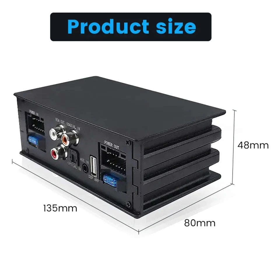 Android Radio DSP Audio Processor 4*80W Amplify Automotive Sound Modules Electronics Stereo Amplifer APP Automobiles Car Parts-Default Title