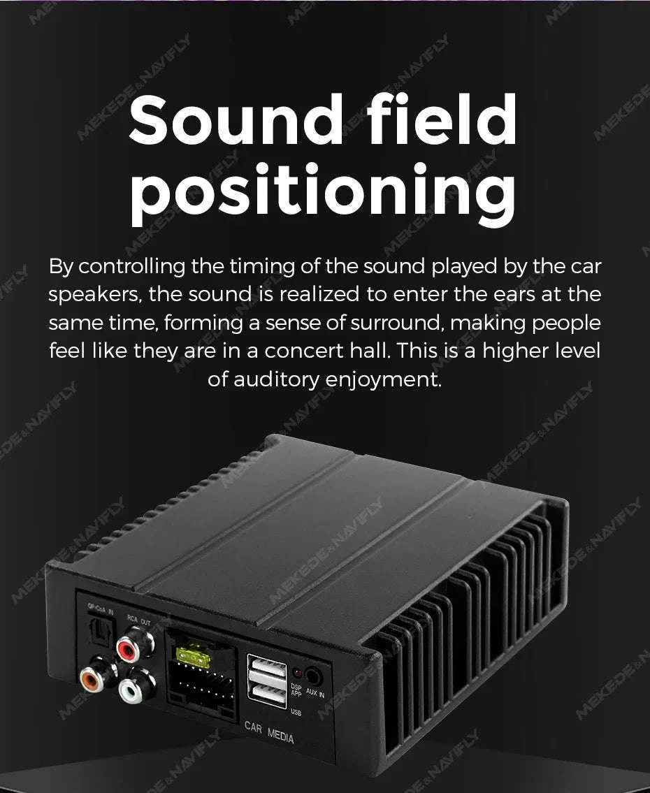 Android Radio DSP Audio Processor 4*80W Amplify Automotive Sound Modules Electronics Stereo Amplifer APP Automobiles Car Parts-Default Title