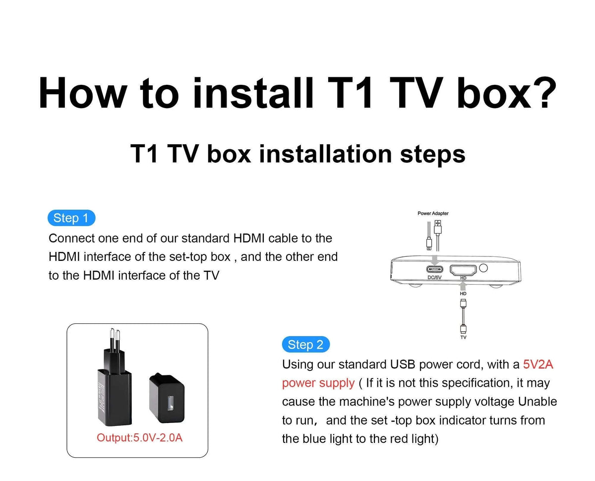 Android TV Box T1 4K HDR10+ Streaming Media Player-T1 2G16G IR Remote