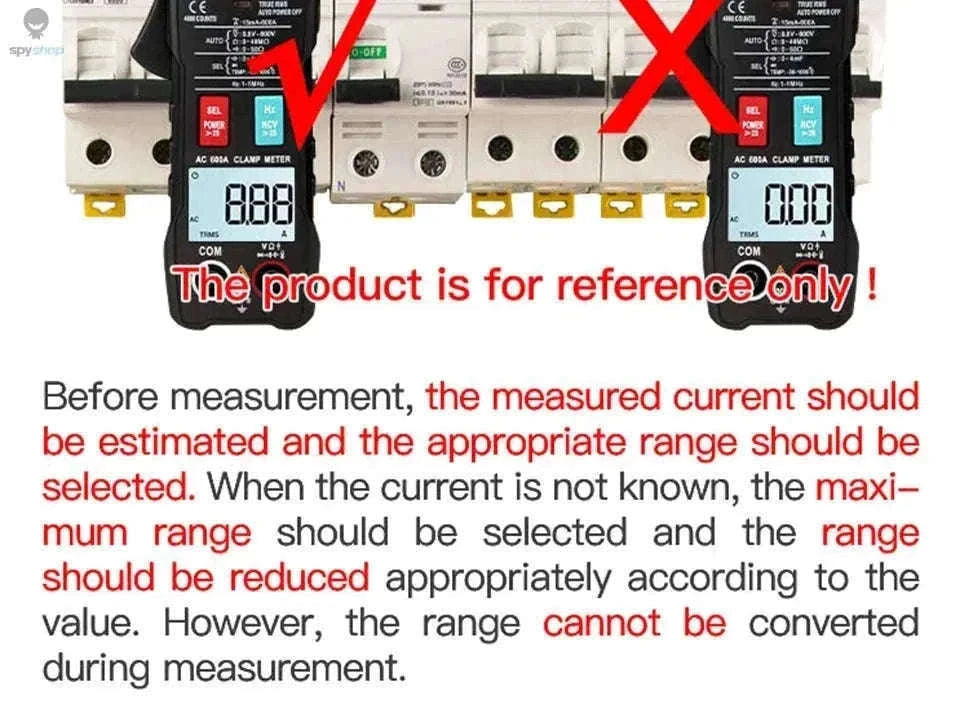 ANENG ST180 Digital Clamp Meter for Fast Electrical Testing-ST180 black