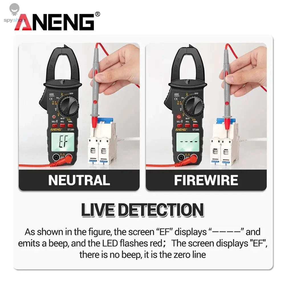 ANENG ST180 Digital Clamp Meter-ST180 black